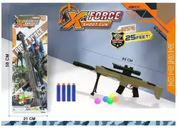 Автомат YX 001-1 (120/2) 9 круглих пуль, 4 снаряди, аксесуари, на листі Автомат YX 001-1 (120/2) 9 круглих пуль, 4 снаряди, аксесуари, на листі