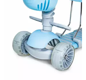 Самокат Scooter Smart 5 в 1 голубой с бортиком