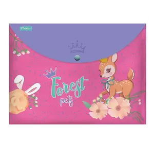 Папка-конверт 1Вересня на кнопці А4 "Forest princesses" ЦІНА ЗА 1 ПАПКУ Папка-конверт 1Вересня на кнопці А4 "Forest princesses" ЦІНА ЗА 1 ПАПКУ