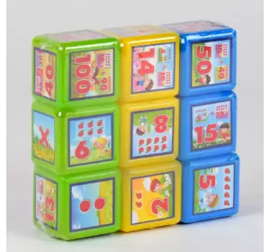 Кубики "Математика 9 шт" 09051 (21) "M Toys"