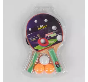 Набір ракеток для пінг-понгу С 34429 (50) ""TK Sport"" 2 ракетки + 3 м'ячі, в слюді