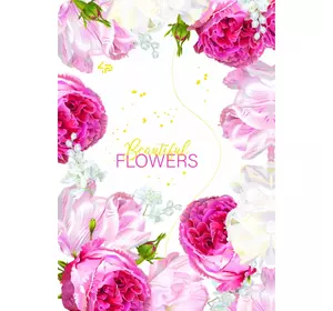 Блокнот TM 4Profi "Spring flowers" rose, А5