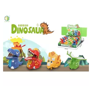 Заводна іграшка HY-751 динозавр, їздить, 16 шт. (4 види) в диспл., 27-9-28,5 см.