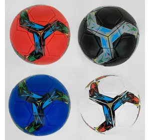 М'яч Футбольний C 40210 (60) розмір №5 - 4 види, матеріал м'який PVC, 330-350 грам, гумовий балон, ВИДАЄТЬСЯ ТІЛЬКИ МІКС ВИДІВ