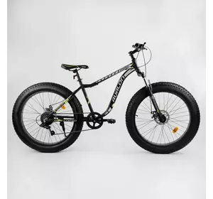 Велосипед Спортивний CORSO «Avalon» 26"" дюймів 27005 (1) ФЕТБАЙК, рама алюмінієва, обладнання Shimano 7 швидкостей, зібраний на 75%