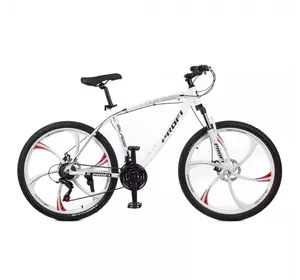 Велосипед 26д. T26BLADE 26.2W (1шт)алюм.рама 19",Shimano 21SP,касета,алюм.DB,магн.диск,білий