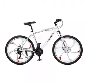 Велосипед 26д. T26BLADE 26.2W (1шт)алюм.рама 19",Shimano 21SP,касета,алюм.DB,магн.диск,білий Велосипед 26д. T26BLADE 26.2W (1шт)алюм.рама 19",Shimano 21SP,касета,алюм.DB,магн.диск,білий