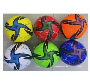 М'яч футбольний C 62385 (80) "TK Sport", 6 видів, вага 300-310 грамів, гумовий балон, матеріал PVC, розмір №5, ВИДАЄТЬСЯ МІКС