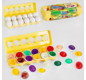 3D сортер "Овочі та фрукти" 48666 (18) "4FUN Game Club", "Яєчний лоток", 12 штук в коробці