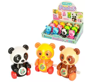 Заводна іграшка 6626 панда, їздить, рухає головою, лапками, 12 шт. (6 кольорів) в диспл., 28-20-9 см