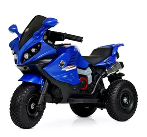 Мотоцикл M 4216AL-4 2 мотори 25W, 1 акум. 6V7AH, муз., світло, MP3, USB, TF, шкіра, синій.