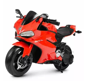 Мотоцикл M 4262EL-3 1 мотор 250W, 2 акум. 12V9AH, колеса EVA, шкір.сидіння, світло, червоний.