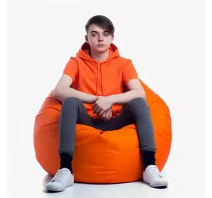 Кресло-груша Оранжевая Средняя 80х100
