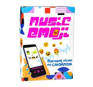 Настільна гра Strateg Music Emoji розважальна українською мовою (30249)