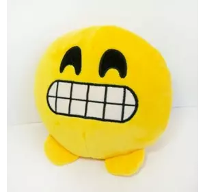 М'яка іграшка Смайлик emoji зубастик 18x17x9 см арт.622