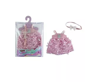 Одяг для ляльок YLC 235 U (120) сукня, пов'язка на голову, в пакеті