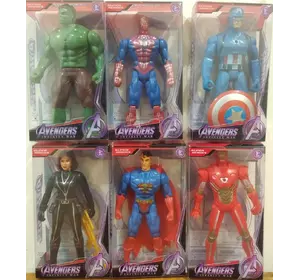 Фігурки героїв Avengers, світиться 13см