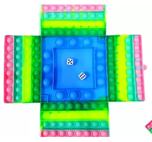 Сенсорна Іграшка Антистрес для Ігри з Кубиками 28 * 28CM (Pop it)
