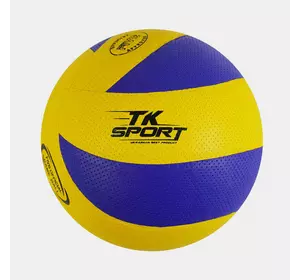 М'яч волейбольний C 62447 (60) ""TK Sport"", 1 вид, клейка, 280-300 грамів, матеріал м'який PVC