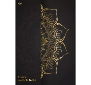 Блокнот TM 4Profi "Black sketch note" lotus, A5 904853