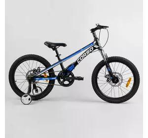 Дитячий магнієвий велосипед 20'' CORSO «Speedline» MG-64713 (1) магнієва рама, дискові гальма, додаткові колеса, зібраний на 75% Дитячий магнієвий велосипед 20'' CORSO «Speedline» MG-64713 (1) магнієва рама, дискові гальма, додаткові колеса, зібраний на 75%