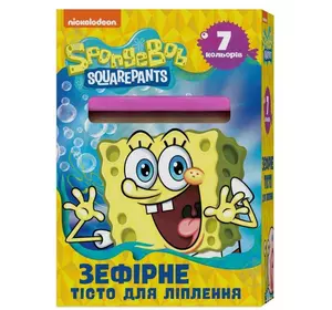 Зефірне тісто для ліплення. Набір із 7 кольорів по 6 г. ТМ "SpongeBob SquarePants"