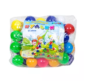 Набір дитячий "Кульки" арт 0264, діам 8 см, сумка 65 шт Бамсик