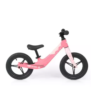 Біговел дитячий PROFI KIDS 12 д. LMG1255-5 гум.колеса, магн.обід, магн.рама, вилка, рожево-білий.