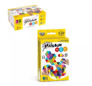 Настільна розважальна гра "Brainbow HEX" G-BRH-01-01 (32) "Danko Toys" [Коробка]