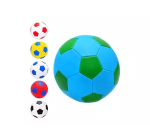 М'яч футбольний EV-3165 розмір 5, 32 панелі, 2 шари, ПВХ, 6 кольорів, 320 г.