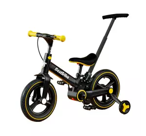 Велосипед-трансформер Best Trike BT-72033 (1) колеса PU 12’’, батьківська ручка, з’ємні педалі, ручне гальмо, допоміжні бокові колеса, в коробці