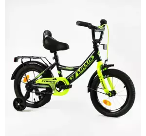 Велосипед 14" дюймів 2-х колісний "CORSO" MAXIS CL-14105 (1) ручне гальмо, дзвіночок, сидіння з ручкою, додаткові колеса, ЗІБРАНИЙ НА 75%, в коробці Велосипед 14" дюймів 2-х колісний "CORSO" MAXIS CL-14105 (1) ручне гальмо, дзвіночок, сидіння з ручкою, додаткові колеса, ЗІБРАНИЙ НА 75%, в коробці