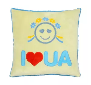 М'яка подушка "I love UA" 11*33*33