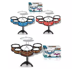 Барабан 1688-4688 барабанна установка, 5 барабанів, 2 види (1в-2 кольори), кор., 38,5-23,5-13.5 см.