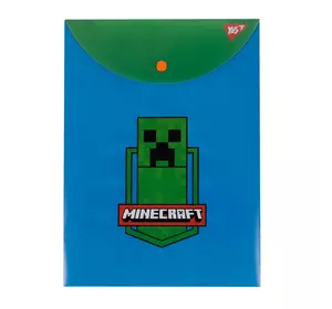 Папка-конверт YES А4 на кнопці "Minecraft" вертикальна