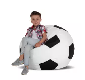 Кресло-мяч Белый с черным Детский 70х70