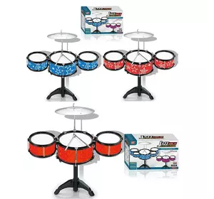 Барабан 1588-5588 барабанна установка, 3 барабани, 2 види (1в-2 кольори), кор., 38,5-23,5-13,5 см.