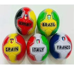 М`яч футбольний C 62397 (80) 5 кольорів, вага 300-310 грамів, гумовий балон, матеріал PVC, розмір №5, ВИДАЄТЬСЯ МІКС