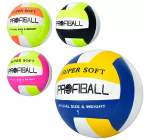 М'яч волейбольний MS 3361 розмір 5, ПВХ, 260-280г, 4 види, кул.