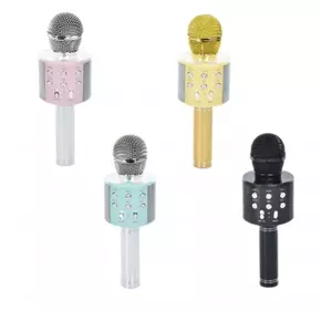 Мікрофон MC05 акум., Bluetooth, TFслот, USB, 6 кольорів, світло, кор., 23,5-8-8 см.