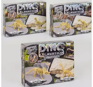 Набір для проведення розкопок "Dino Excavation" DEX-01-04,05,06 динозаври рос. (6) "Danko toys", 3 види