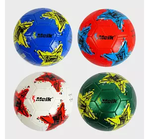 М`яч футбольний C 55993 (50) 4 види, вага 320-340 грамів, матеріал TPU, гумовий балон, розмір №5