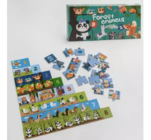Пазли С 48699 (40) “Лісові тварини”, 65 елементів, у коробці