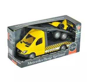 Автомобіль "Mercedes-Benz Sprinter" евакуатор з лафетом (жовтий), Tigres