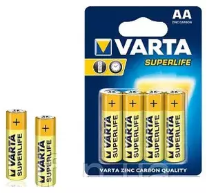 Батарейка VARTA SUPERLIFE R-3 АAA Блістер (сольова) 4шт/бл. 48шт./бл 187