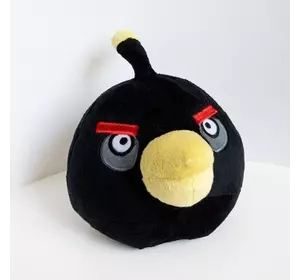 М'яка іграшка  Angry Birds Птах Бомб середня 20см (609)