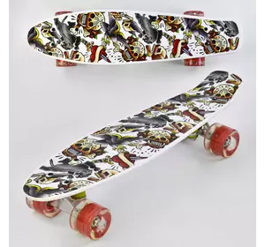 Скейт Р 14209 (8) Best Board, дошка = 55см, колеса PU, світло, d = 6см
