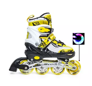 Ролики Scale Sports LF 967 Желтые, размер 29-33 Ролики Scale Sports LF 967 Желтые, размер 29-33