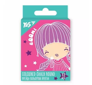 Крейда YES "Cosmos" кольорова кругла, 12 шт Крейда YES "Cosmos" кольорова кругла, 12 шт