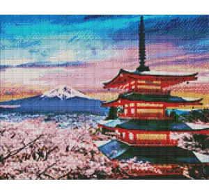 Набір з алмазною мозаїкою "Улюблена Японія" 40х50см